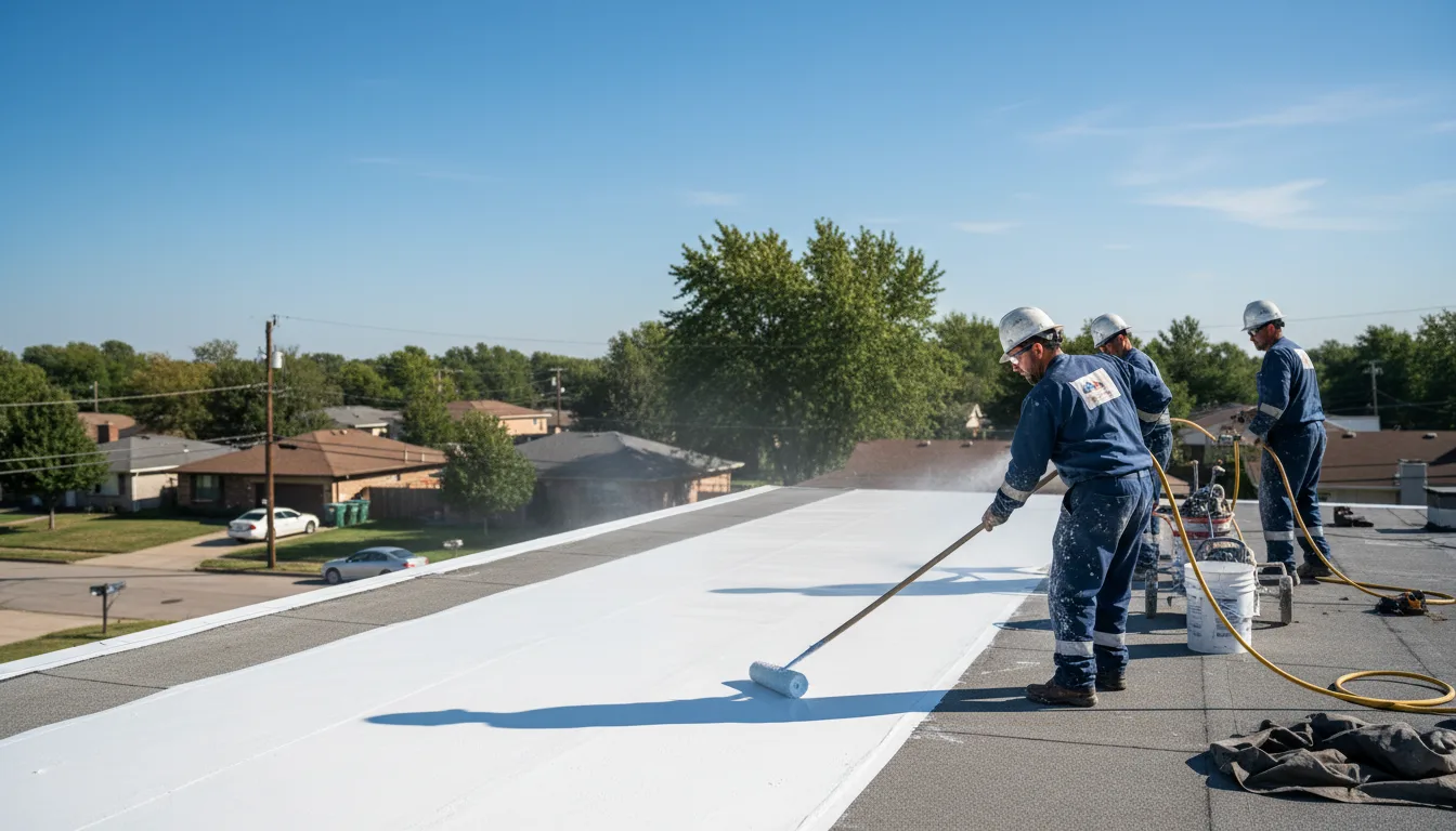 Commercial roof coating in Eureka, KS near me